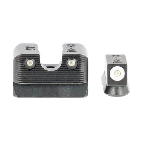 TruGlo TG-231Z1W Tritium Pro Night Sights 3-Dot Set Green with White Outline Front, Green Rear Nitride Fortress Frame for Most CZ 75 TruGlo TG-231Z1W Tritium Pro Night Sights 3-Dot Set Green with White Outline Front, Green Rear Nitride Fortress Frame for Most CZ 75