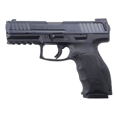 HK 81000272 VP40 40 S&W 4.09" 10+1 (2) Black Black Steel Slide Black Interchangeable Backstrap Grip Push Button HK 81000272 VP40 40 S&W 4.09" 10+1 (2) Black Black Steel Slide Black Interchangeable Backstrap Grip Push Button