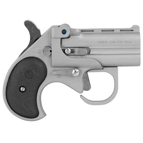 Cobra Pistol BBG9SB Derringer Big Bore 9mm Luger 2 Shot 3.50" Satin Stainless Barrel & Frame w/Black Grips Cobra Pistol BBG9SB Derringer Big Bore 9mm Luger 2 Shot 3.50" Satin Stainless Barrel & Frame w/Black Grips
