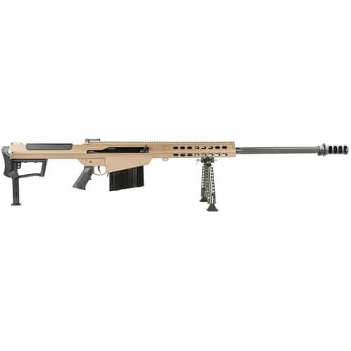 Barrett 18065 M107A1 50 BMG 29" 10+1 Flat Dark Earth Cerakote Flat Dark Earth Fixed with Sorbothane Recoil Pad Stock Black Polymer Grip Barrett 18065 M107A1 50 BMG 29" 10+1 Flat Dark Earth Cerakote Flat Dark Earth Fixed with Sorbothane Recoil Pad Stock Black Polymer Grip