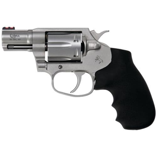 Colt Cobra 38 Spl+P Double 2" 6 Hogue Overmolded Stainless Steel - COBRA-SM2FO Colt Cobra 38 Spl+P Double 2" 6 Hogue Overmolded Stainless Steel - COBRA-SM2FO