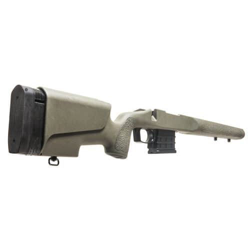 McMillan 110OL+ Legend Deluxe Fixed w/Adjustable Cheekpiece Olive Fiberglass for Remington 700 BDM SA McMillan 110OL+ Legend Deluxe Fixed w/Adjustable Cheekpiece Olive Fiberglass for Remington 700 BDM SA