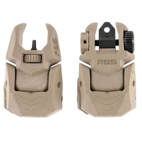 Meprolight USA ML40340 Mepro FRBS Self-Illuminated Sights M4D Set Green Tritium Front & Rear with Tan Frame for AR-Platform Meprolight USA ML40340 Mepro FRBS Self-Illuminated Sights M4D Set Green Tritium Front & Rear with Tan Frame for AR-Platform