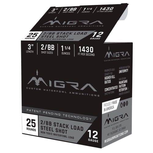 MIGRA AMMUNITION M12S2BB6P Combinational Weekender 12 Gauge 3" 1 1/4 oz 2,BB Shot 25 Bx/ 6 Cs MIGRA AMMUNITION M12S2BB6P Combinational Weekender 12 Gauge 3" 1 1/4 oz 2,BB Shot 25 Bx/ 6 Cs