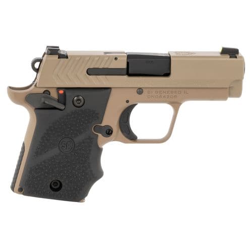 Springfield Armory PG9119FH 911 9mm Luger 3" 6+1 7+1 Flat Dark Earth Cerakote Black Hogue Wraparound Rubber Grip Springfield Armory PG9119FH 911 9mm Luger 3" 6+1 7+1 Flat Dark Earth Cerakote Black Hogue Wraparound Rubber Grip