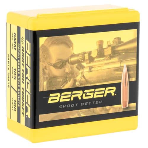 Berger Bullets 24428 Target 6mm .243 105 gr Boat-Tail (BT) 100 Per Box Berger Bullets 24428 Target 6mm .243 105 gr Boat-Tail (BT) 100 Per Box