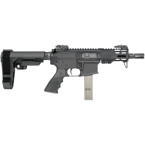 Rock River Arms 9MM2552 RUK-9 9mm Luger 4.50" 30+1 Black Rec Black SB Tactical SBA3 Adjustable Arm Brace Stock Black Hogue Rubber Grip Right Hand Rock River Arms 9MM2552 RUK-9 9mm Luger 4.50" 30+1 Black Rec Black SB Tactical SBA3 Adjustable Arm Brace Stock Black Hogue Rubber Grip Right Hand