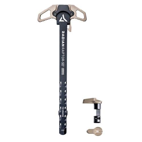 Radian Raptor-SD Charging Handle with Talon Safety AR-15, M16 Flat Dark Earth Aluminum Radian Raptor-SD Charging Handle with Talon Safety AR-15, M16 Flat Dark Earth Aluminum
