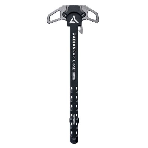 Radian Weapons R0065 Raptor SD Ambi Charging Handle, Tungsten Gray, Gas Ported Shaft, Fits Mil-Spec AR-15/M16 Platform Radian Weapons R0065 Raptor SD Ambi Charging Handle, Tungsten Gray, Gas Ported Shaft, Fits Mil-Spec AR-15/M16 Platform