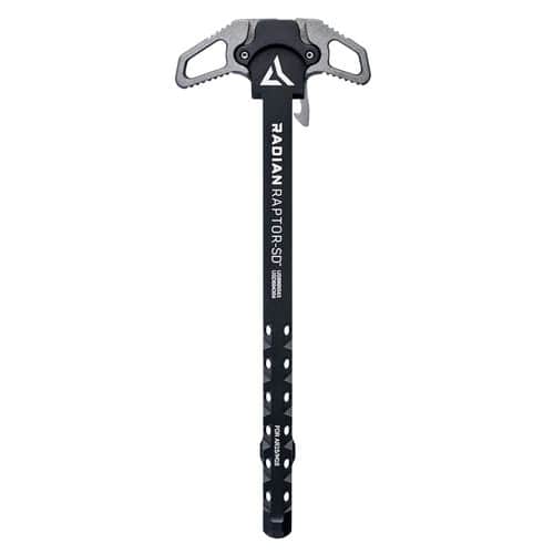 Radian Weapons R0065 Raptor SD Ambi Charging Handle, Tungsten Gray, Gas Ported Shaft, Fits Mil-Spec AR-15/M16 Platform Radian Weapons R0065 Raptor SD Ambi Charging Handle, Tungsten Gray, Gas Ported Shaft, Fits Mil-Spec AR-15/M16 Platform