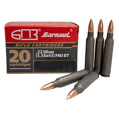 Barnaul Ammo BRN223REMSPBT55 Rifle 223 Rem 55 gr Soft Point Boat-Tail (SPBT) 20 Bx/ 25 Cs Barnaul Ammo BRN223REMSPBT55 Rifle 223 Rem 55 gr Soft Point Boat-Tail (SPBT) 20 Bx/ 25 Cs