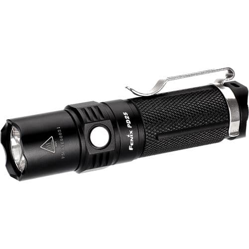 Fenix FX-PD25 PD25 Black Hardcoat Anodized Aluminum Yes 5-550 Cree LED 427 ft Range Fenix FX-PD25 PD25 Black Hardcoat Anodized Aluminum Yes 5-550 Cree LED 427 ft Range