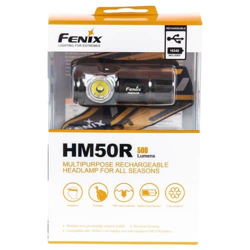 Fenix FX-HM50R HM50R Dual Function 4-500 Lumens White Cree LED Bulb Black 262 ft Distance Fenix FX-HM50R HM50R Dual Function 4-500 Lumens White Cree LED Bulb Black 262 ft Distance