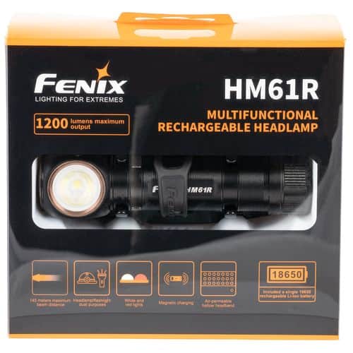 Fenix FX-HM61R HM16R Dual Function 5-1200 Lumens Red/White LED Bulb Black Fenix FX-HM61R HM16R Dual Function 5-1200 Lumens Red/White LED Bulb Black