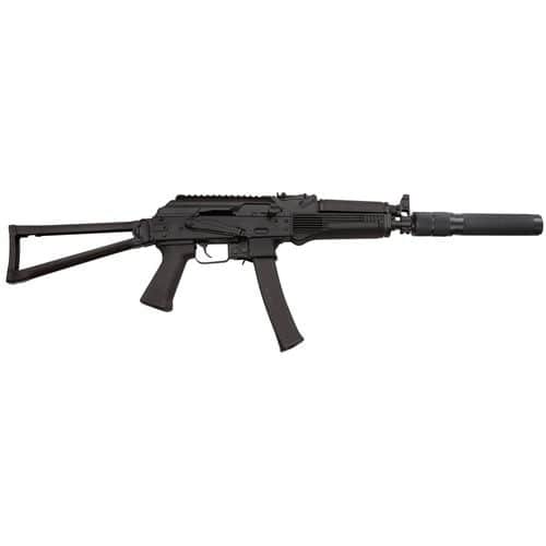 Kalashnikov USA KR9S KR-9 9mm Luger 16.25" 30+1 Black Black Side Folding Stock Black Polymer Grip Kalashnikov USA KR9S KR-9 9mm Luger 16.25" 30+1 Black Black Side Folding Stock Black Polymer Grip