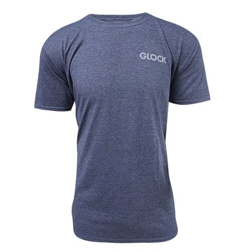 Glock AA75156 Pistol Flag T-Shirt Heather Navy Medium Short Sleeve Glock AA75156 Pistol Flag T-Shirt Heather Navy Medium Short Sleeve