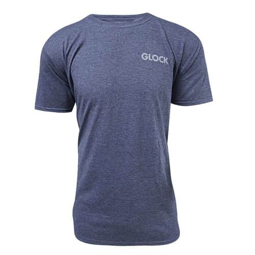 Glock AA75156 Pistol Flag T-Shirt Heather Navy Medium Short Sleeve Glock AA75156 Pistol Flag T-Shirt Heather Navy Medium Short Sleeve