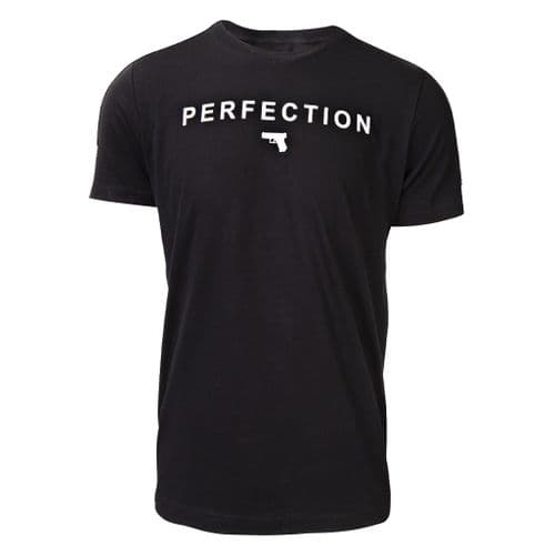 Glock AA75127 Perfection Pistol T-Shirt Black XL Short Sleeve Glock AA75127 Perfection Pistol T-Shirt Black XL Short Sleeve