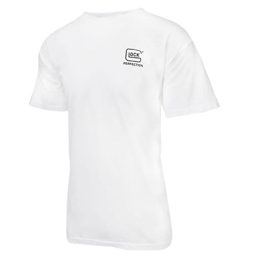 Glock AA75111 Carry With Confidence T-Shirt White 3XL Short Sleeve Glock AA75111 Carry With Confidence T-Shirt White 3XL Short Sleeve