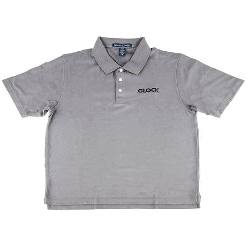 Glock AP95876 Classic Polo Gray Large Short Sleeve Cotton Glock AP95876 Classic Polo Gray Large Short Sleeve Cotton