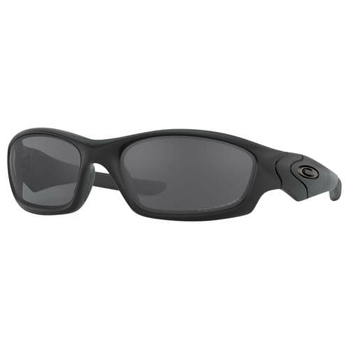 Oakley STRAIGHTJACKET Straight Jacket High Definition Gray Lens with Matte Black Frame & Unobtainium Temple Sleeves & Nose Piece for Adults Oakley STRAIGHTJACKET Straight Jacket High Definition Gray Lens with Matte Black Frame & Unobtainium Temple Sleeves & Nose Piece for Adults