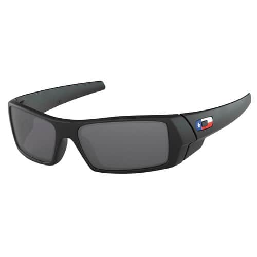 Oakley GASCAN Gascan Twin Toric Iridium Black Lens with Matte Black Frame & Texas Flag for Adults Oakley GASCAN Gascan Twin Toric Iridium Black Lens with Matte Black Frame & Texas Flag for Adults