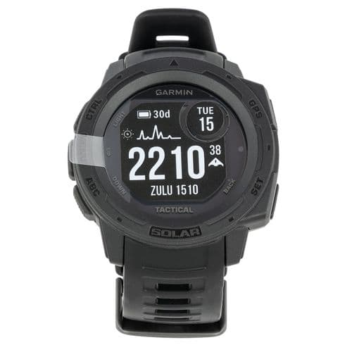 Garmin 0100229313 Instinct Solar Tactical Watch Black Solar iPhone/Android Bluetooth/ANT+ Garmin 0100229313 Instinct Solar Tactical Watch Black Solar iPhone/Android Bluetooth/ANT+