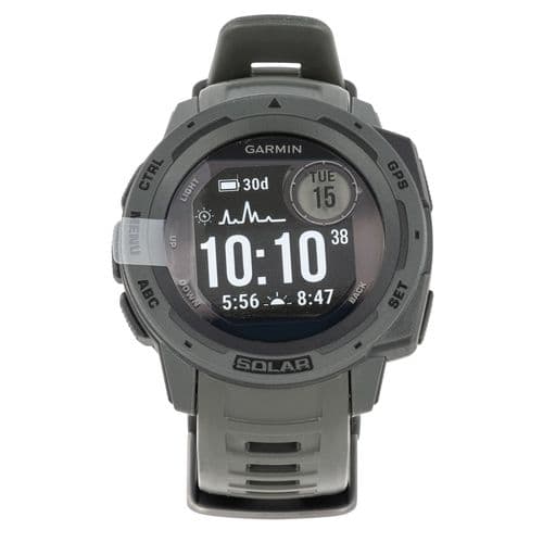 Garmin 0100229310 Instinct Solar Watch Graphite Solar iPhone/Android Bluetooth/ANT+ Garmin 0100229310 Instinct Solar Watch Graphite Solar iPhone/Android Bluetooth/ANT+