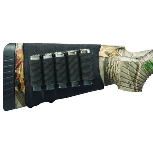 Hunters Specialties Buttstock Shell Holder Shotgun Holds 5 Rounds Black Elastic - 00685 Hunters Specialties Buttstock Shell Holder Shotgun Holds 5 Rounds Black Elastic - 00685