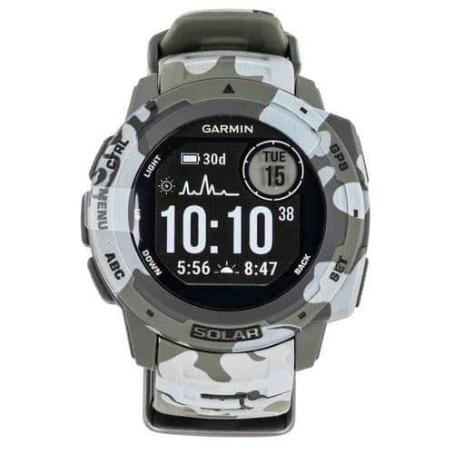 Garmin 0100229316 Instinct Solar Watch Lichen Camo Solar iPhone/Android Bluetooth/ANT+ Garmin 0100229316 Instinct Solar Watch Lichen Camo Solar iPhone/Android Bluetooth/ANT+