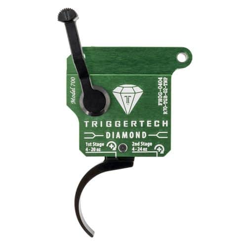 TriggerTech R70TGB02TNP Diamond Remington 700 Green w/Black Parts Two-Stage Pro Curved 0.50-2.80 lbs Right TriggerTech R70TGB02TNP Diamond Remington 700 Green w/Black Parts Two-Stage Pro Curved 0.50-2.80 lbs Right