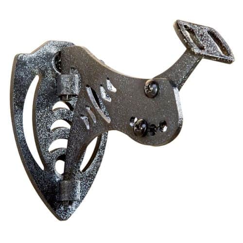 Skullhooker SKHBBASSYBLK Bone Bracket Small/Mid-Size Game Black Steel Skullhooker SKHBBASSYBLK Bone Bracket Small/Mid-Size Game Black Steel