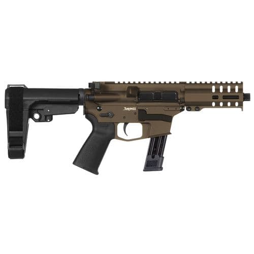 CMMG 92A17DA-MB Banshee 300 MK17 9mm Luger 5" 21+1 Midnight Bronze Cerakote Receiver CMMG 6 Position RipBrace Stock CMMG 92A17DA-MB Banshee 300 MK17 9mm Luger 5" 21+1 Midnight Bronze Cerakote Receiver CMMG 6 Position RipBrace Stock