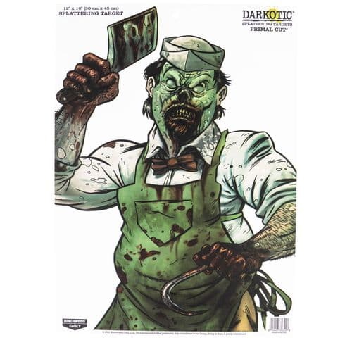 Birchwood Casey 35654 Darkotic Primal Cut Paper 12" x 18" Zombie Butcher Multi 100 Per Pack Birchwood Casey 35654 Darkotic Primal Cut Paper 12" x 18" Zombie Butcher Multi 100 Per Pack