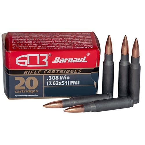 Barnaul Ammo BRN308WINSPBT168 Rifle 308 Win 168 gr Soft Point Boat-Tail (SPBT) 500 Bx/ Barnaul Ammo BRN308WINSPBT168 Rifle 308 Win 168 gr Soft Point Boat-Tail (SPBT) 500 Bx/