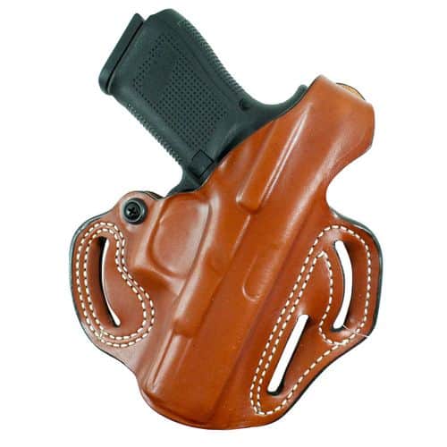 DeSantis Gunhide 001TA1LZ0 Thumb Break Scabbard Tan Leather OWB fits Glock 19,19X,23,32,45 Right Hand DeSantis Gunhide 001TA1LZ0 Thumb Break Scabbard Tan Leather OWB fits Glock 19,19X,23,32,45 Right Hand