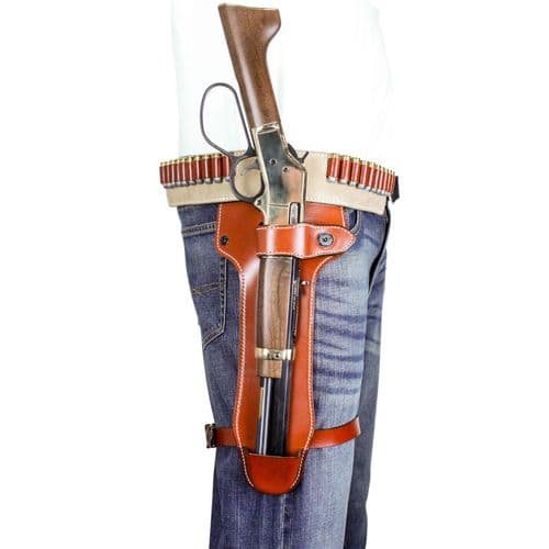 DeSantis Gunhide 181TJ02Z0 Mare's Leg OWB Tan Leather Fits Henry/Rossi/Winchester/Randall/Chiappa Mare’s Leg Rifles 44/45/357 Ambidextrous DeSantis Gunhide 181TJ02Z0 Mare's Leg OWB Tan Leather Fits Henry/Rossi/Winchester/Randall/Chiappa Mare’s Leg Rifles 44/45/357 Ambidextrous