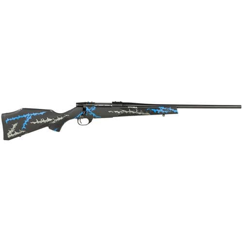 Weatherby VYB243NR0O Vanguard Compact 243 Win 5+1 Cap 20" Matte Blued Rec/Barrel Black Fixed Monte Carlo Stock with Blue & Gray Accents Right Hand Weatherby VYB243NR0O Vanguard Compact 243 Win 5+1 Cap 20" Matte Blued Rec/Barrel Black Fixed Monte Carlo Stock with Blue & Gray Accents Right Hand