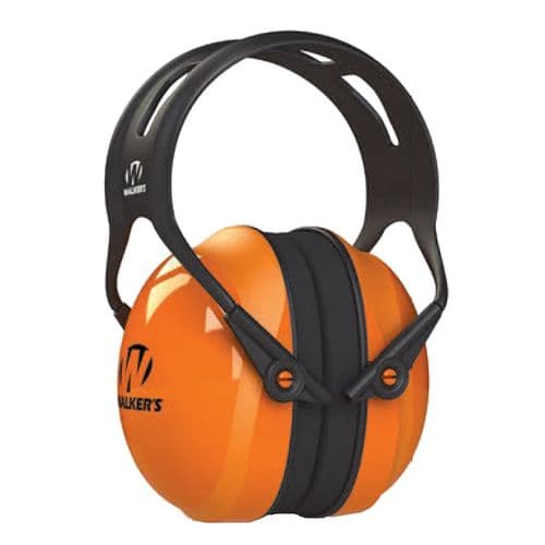 Walker's GWP-SF-PSM-MD Maxprotec Polymer 27 dB Over the Head Orange Ear Cups with Black Headband Medium Walker's GWP-SF-PSM-MD Maxprotec Polymer 27 dB Over the Head Orange Ear Cups with Black Headband Medium