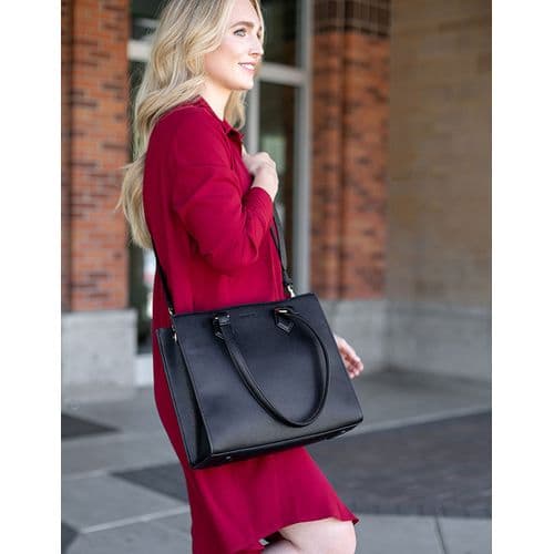 Tactica TT-PR-M016010118W-BK Compact Conceal Carry Purse Black Polyurethane Shoulder Compact & Subcompact Ambidextrous Hand Tactica TT-PR-M016010118W-BK Compact Conceal Carry Purse Black Polyurethane Shoulder Compact & Subcompact Ambidextrous Hand