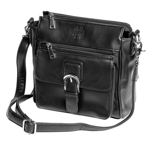 Tactica TT-PR-GB006-BK Designer Conceal Carry Purse Black Shoulder Ambidextrous Hand Tactica TT-PR-GB006-BK Designer Conceal Carry Purse Black Shoulder Ambidextrous Hand