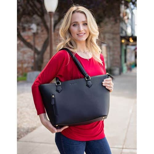 Tactica TT-PR-M1816-BK Contemporary Conceal Carry Purse Black Shoulder Ambidextrous Hand Tactica TT-PR-M1816-BK Contemporary Conceal Carry Purse Black Shoulder Ambidextrous Hand