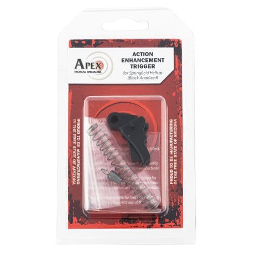 APEX TACTICAL SPECIALTIES 115112 Action Enhancement Trigger Springfield Hellcat Black Curved 5-5.50 lbs APEX TACTICAL SPECIALTIES 115112 Action Enhancement Trigger Springfield Hellcat Black Curved 5-5.50 lbs