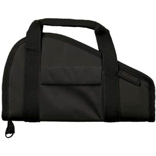 Bulldog BD602 Pistol Rug Large Size made of Water-Resistant Nylon with Black Finish, Velcro Accessory Pocket, Thick 1.75" Soft Padding & Full-Length Zipper 18"x 8" Interior Dimensions Bulldog BD602 Pistol Rug Large Size made of Water-Resistant Nylon with Black Finish, Velcro Accessory Pocket, Thick 1.75" Soft Padding & Full-Length Zipper 18"x 8" Interior Dimensions