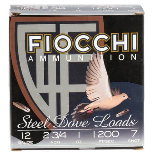 Fiocchi 12DLS17 Dove 12 Gauge 2.75" 1 oz 7 Shot 25 Bx/10 Cs Fiocchi 12DLS17 Dove 12 Gauge 2.75" 1 oz 7 Shot 25 Bx/10 Cs