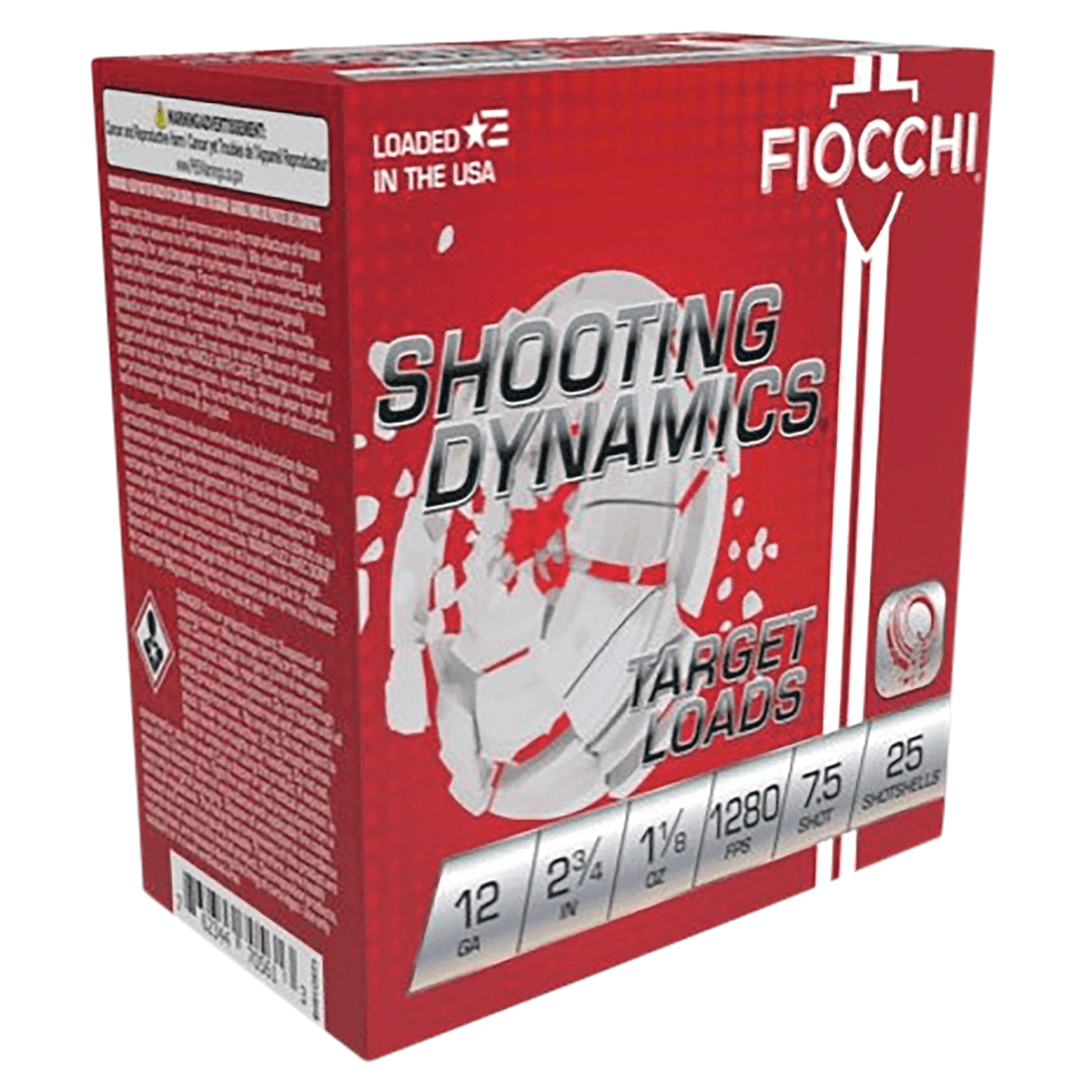 Fiocchi 12SDHV75 Shooting Dynamics Target Load 12 Gauge 2.75" 1 1/8 oz 7.5 Shot 25 Bx/10 Cs Fiocchi 12SDHV75 Shooting Dynamics Target Load 12 Gauge 2.75" 1 1/8 oz 7.5 Shot 25 Bx/10 Cs