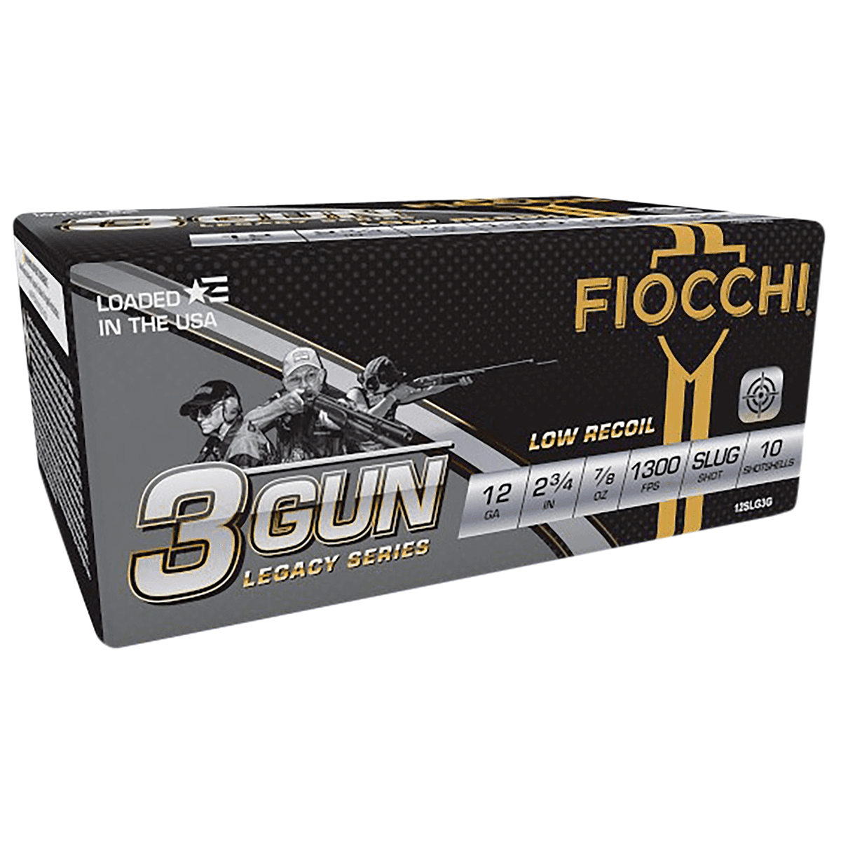 Fiocchi 12SLG3G 3 Gun Match 12 Gauge 2.75" 7/8 oz Slug Shot 10 Bx/25 Cs Fiocchi 12SLG3G 3 Gun Match 12 Gauge 2.75" 7/8 oz Slug Shot 10 Bx/25 Cs