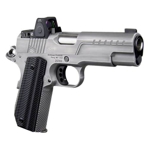 Ed Brown FX2SS FX2 45 ACP 4.25" 7+1 Stainless Steel Slide Black G10 Grip with Trijicon RMRcc Sight Ed Brown FX2SS FX2 45 ACP 4.25" 7+1 Stainless Steel Slide Black G10 Grip with Trijicon RMRcc Sight