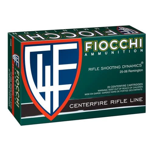 Fiocchi 2506B Field Dynamics 25-06 Rem 117 gr Pointed Soft Point (PSP) 20 Bx/10 Cs Fiocchi 2506B Field Dynamics 25-06 Rem 117 gr Pointed Soft Point (PSP) 20 Bx/10 Cs
