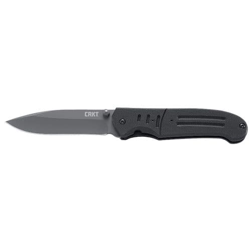 CRKT 6860 Ignitor T 3.38" Folding Modified Drop Point Plain TiCN 8Cr14MoV SS Blade G10 Black Handle CRKT 6860 Ignitor T 3.38" Folding Modified Drop Point Plain TiCN 8Cr14MoV SS Blade G10 Black Handle